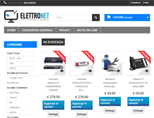 Tablet Screenshot of elettronetshop.it